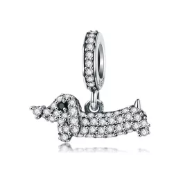 Ezüst charm 925, tacskó