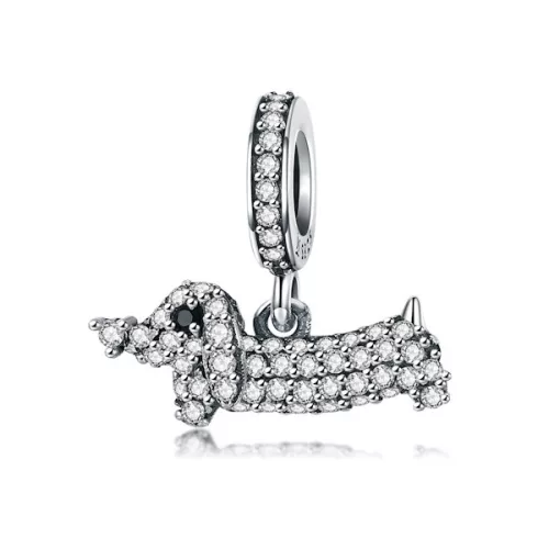 Ezüst charm 925, tacskó