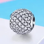 Ezüst charm kristályokkal