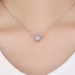 Ezüst charm kristályokkal
