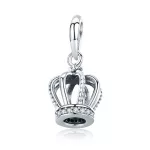 Ezüst charm, korona