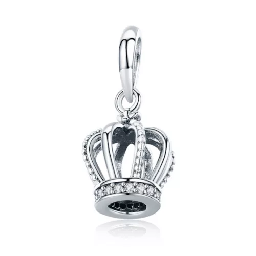 Ezüst charm, korona