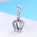 Ezüst charm, korona