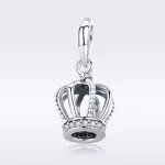 Ezüst charm, korona