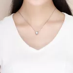 Ezüst charm, kutyafej