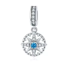 Ezüst charm 925, sarkcsillag
