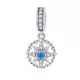 Ezüst charm 925, sarkcsillag