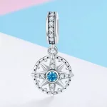 Ezüst charm 925, sarkcsillag