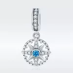 Ezüst charm 925, sarkcsillag