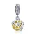 Ezüst charm 925, lépesméz méhecskével