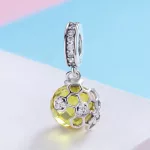 Ezüst charm 925, lépesméz méhecskével