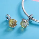 Ezüst charm 925, lépesméz méhecskével