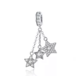 Ezüst charm 925 csillagokkal