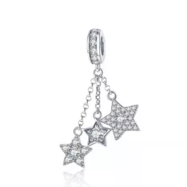 Ezüst charm 925 csillagokkal