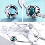 Ezüst charm 925, hableány