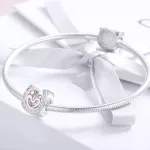 Ezüst charm 925, szerelem