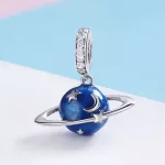Ezüst charm, csillagos ég