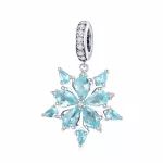 Ezüst charm 925, hópehely