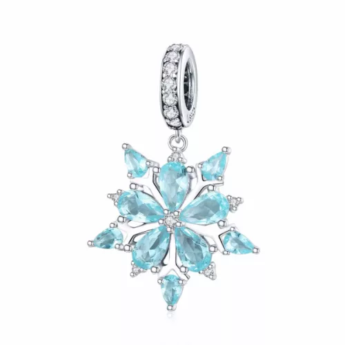 Ezüst charm 925, hópehely