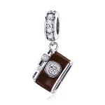 Ezüst charm 925, fényképezőgép