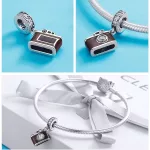 Ezüst charm 925, fényképezőgép