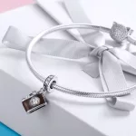 Ezüst charm 925, fényképezőgép