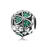 Ezüst charm 925, gyöngy lóherével