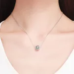 Ezüst charm 925, gyöngy lóherével