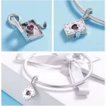 Ezüst charm 925, emlékkönyv