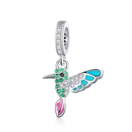 Ezüst charm 925, jégmadár