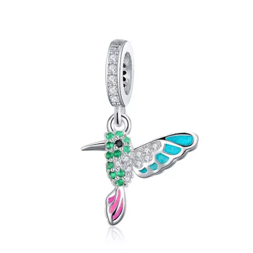 Ezüst charm 925, jégmadár