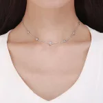 Ezüst nyaklánc, Nap és Hold