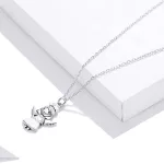 Ezüst nyaklánc angyalkamedállal