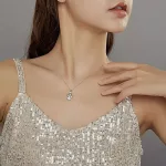 Ezüst nyaklánc angyalkamedállal