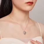 Ezüst női nyaklánc, babatalp