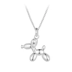 Ezüst női nyaklánc uszkármedállal