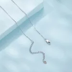 Ezüst női nyaklánc geometrikus medállal