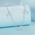 Ezüst nyaklánc masnikkal