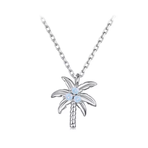 Ezüst nyaklánc pálmafamedállal