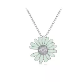 Ezüst nyaklánc margarétamedállal