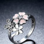 Virágos ezüst gyűrű 7