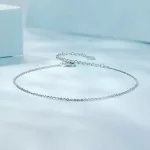 Ezüst bokalánc minimalista stílusban