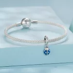 Ezüst charm 925, szerencsehozó katicabogár