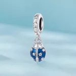 Ezüst charm 925, szerencsehozó katicabogár