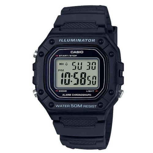 Casio Collection W-218H-1AVEF uniszex karóra, fekete